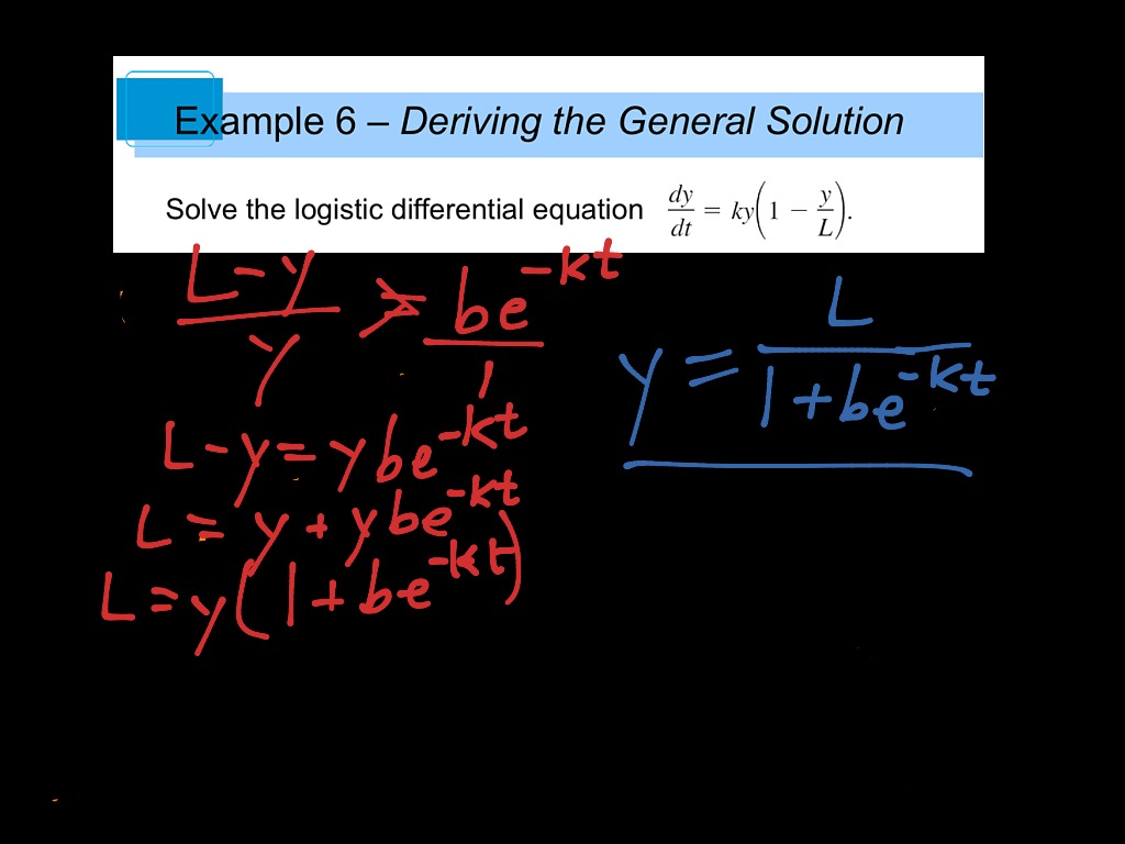 Separation Of Variables Logistic Differential Equation Math Showme