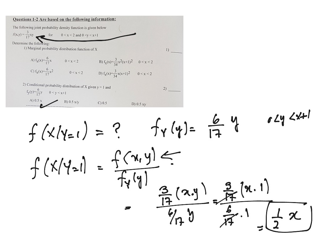 Joint Pdf Continuous Math Statistics Showme