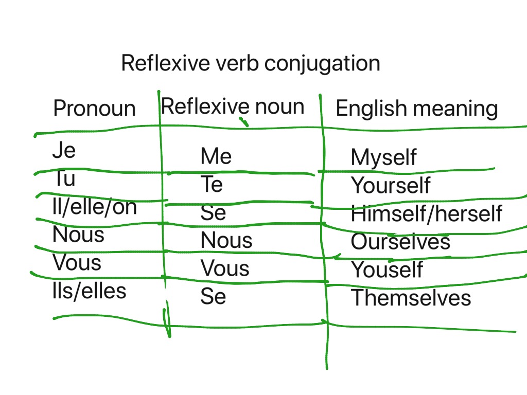 Reflexive Verbs Conjugation. 