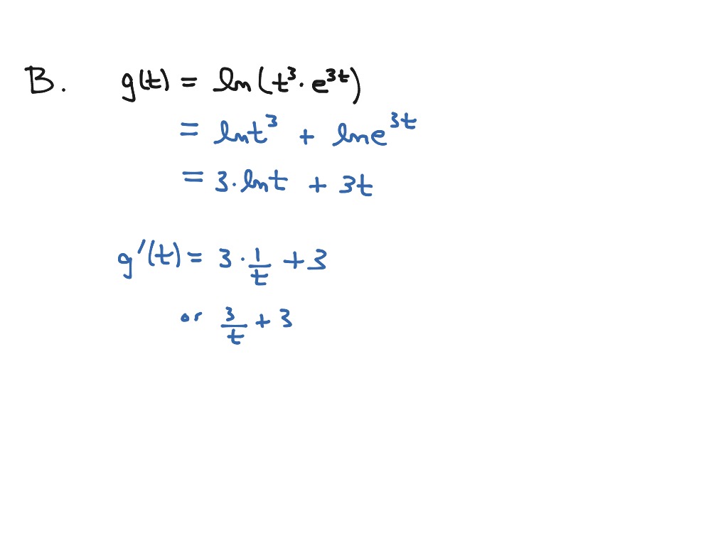 Natural Log Rule Math Derivative Of Ln Showme 7285