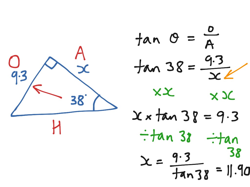 Solving unknown lengths when the unknown is on the bottom of the ...