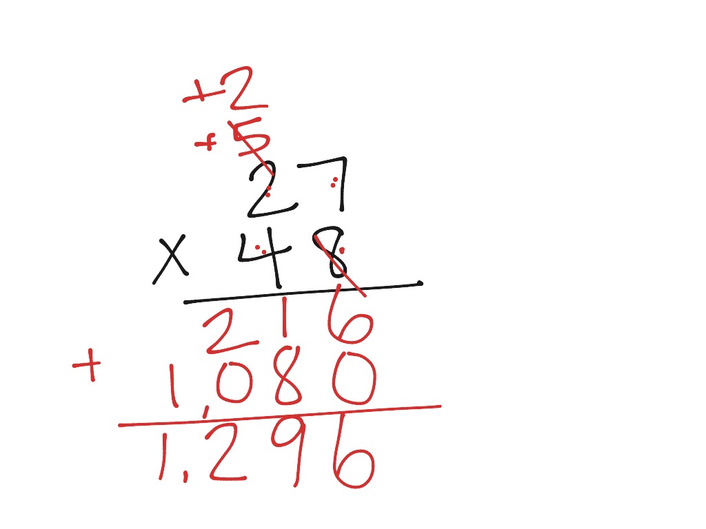 2x2 standard algorithm practice | Math | ShowMe