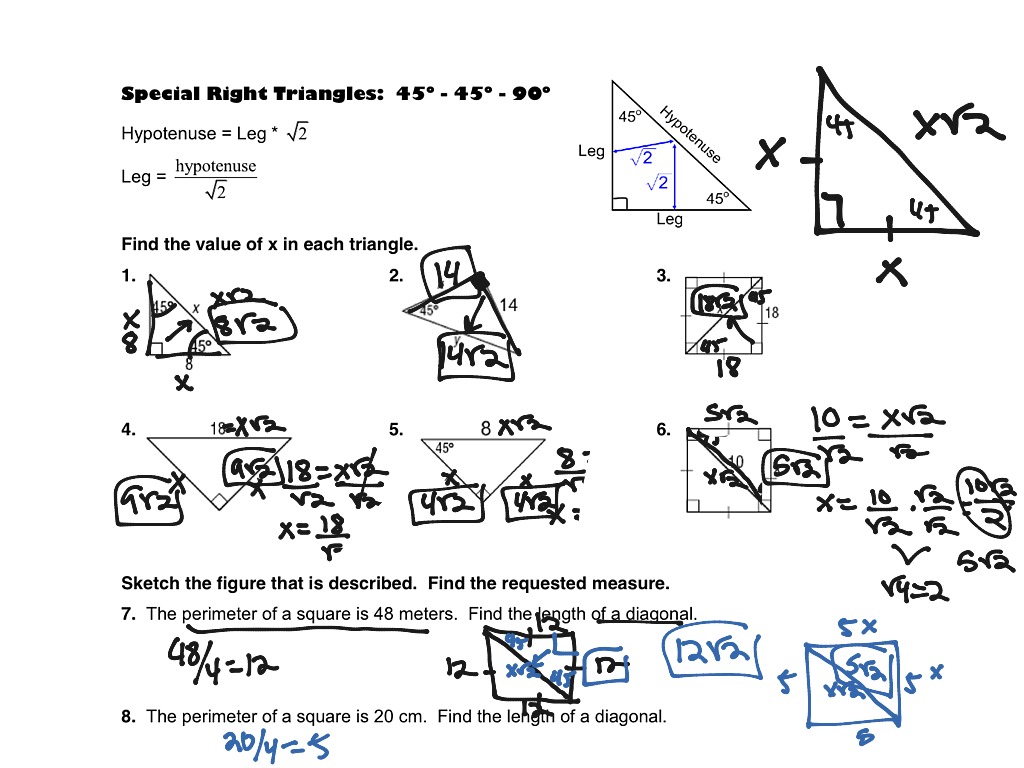 45 45 90 | Math, Trigonometry, Trigonometric Functions | ShowMe