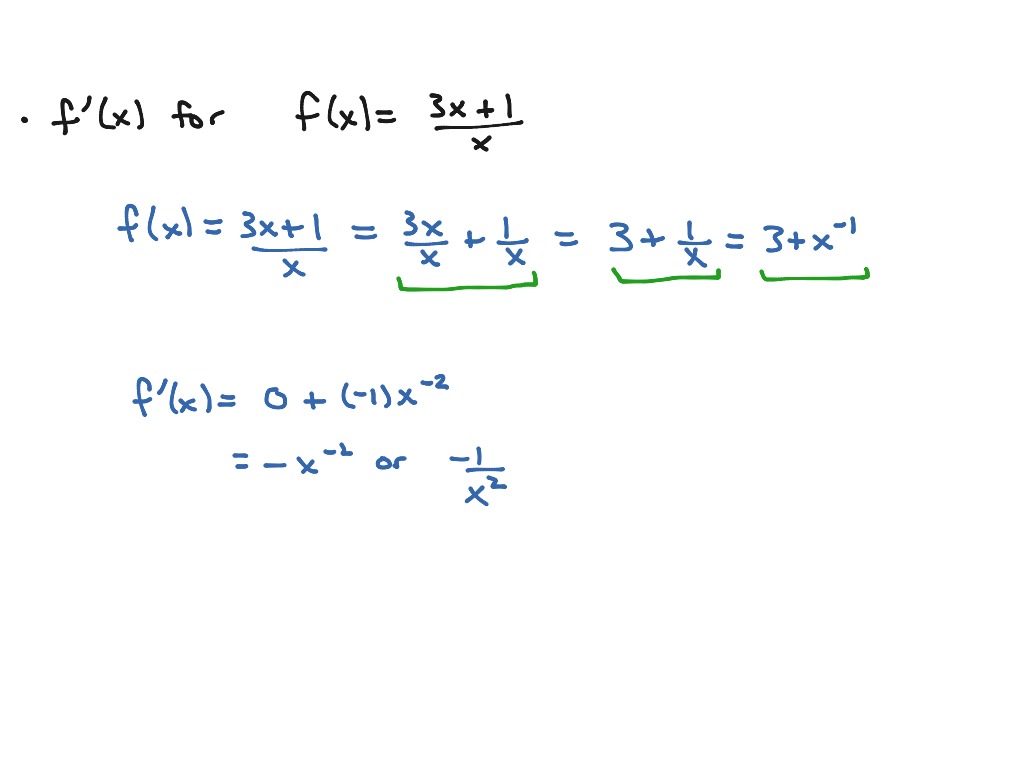 Four examples | Math, Calculus | ShowMe