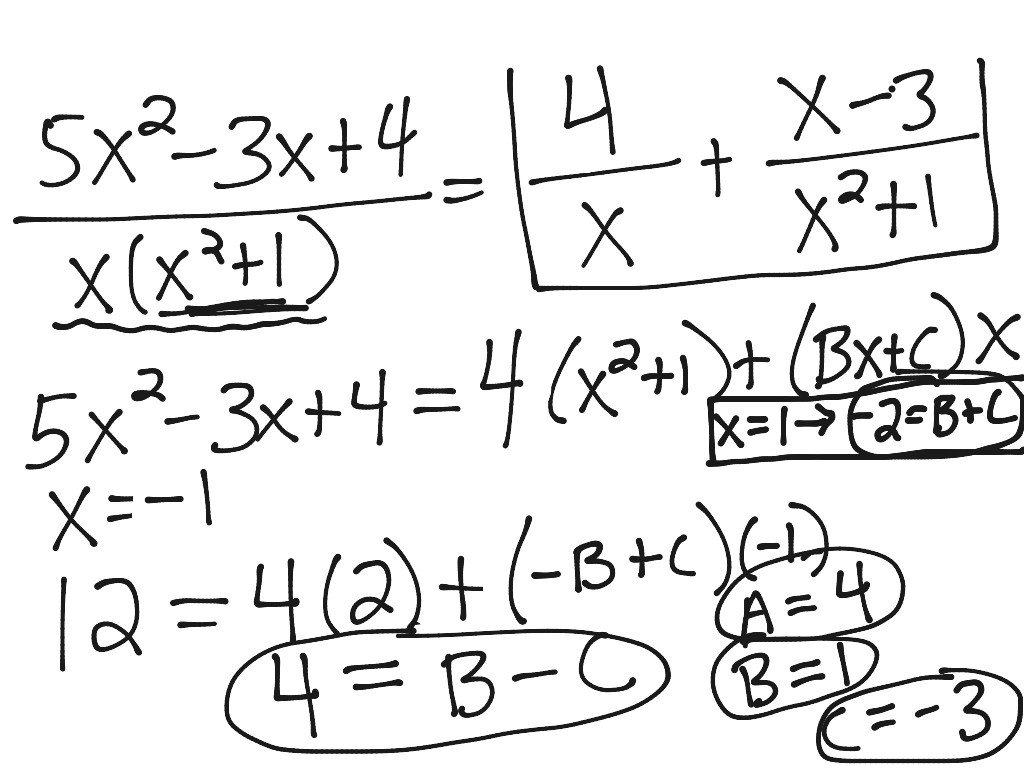 decompose into partial fractions calculator