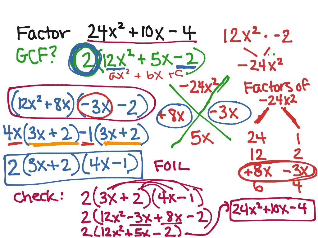 x-method-factoring-trinomials-math-algebra-quadratic-equations