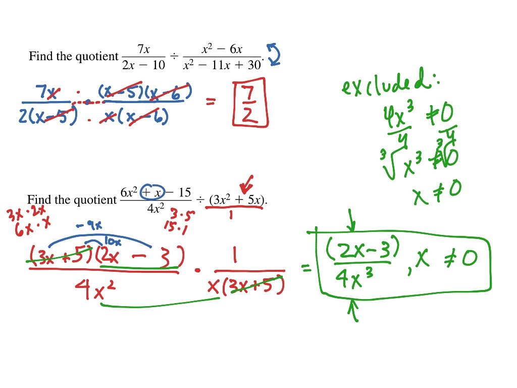 Vid 8: rational expressions division | Math, High School Math, Rational ...