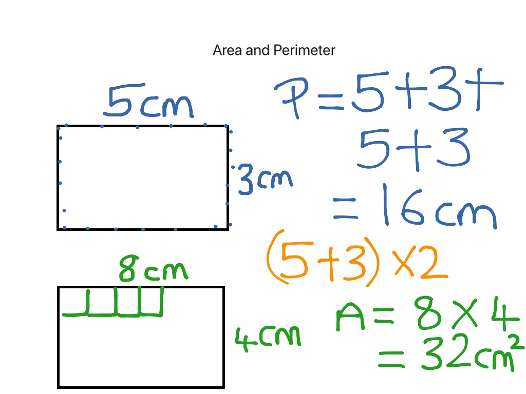 ShowMe - area and perimeter of rectangles