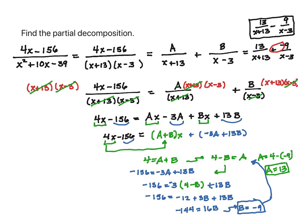 partial fraction decomposition in freemat