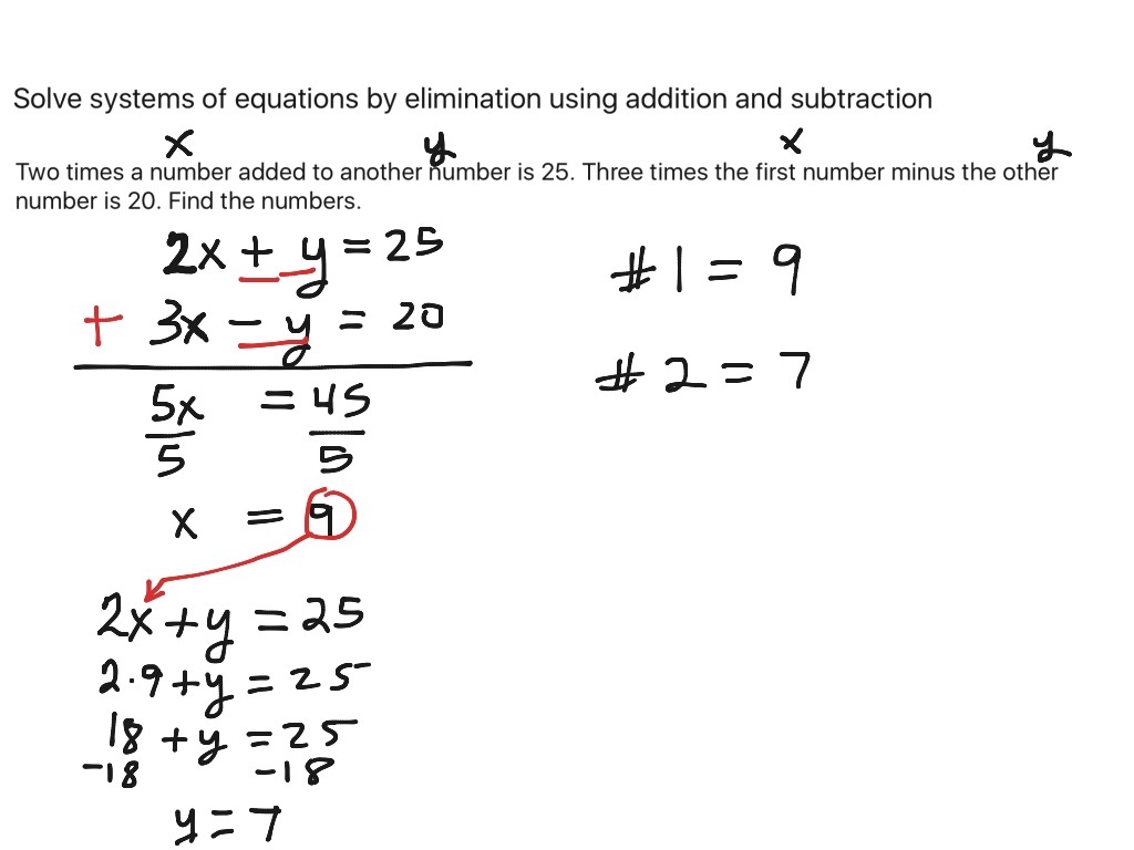 elimination-using-addition-and-subtraction-youtube