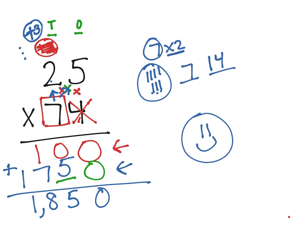 Solving 2 digit by 2 digit multiplication steps Math Elementary Math ShowMe