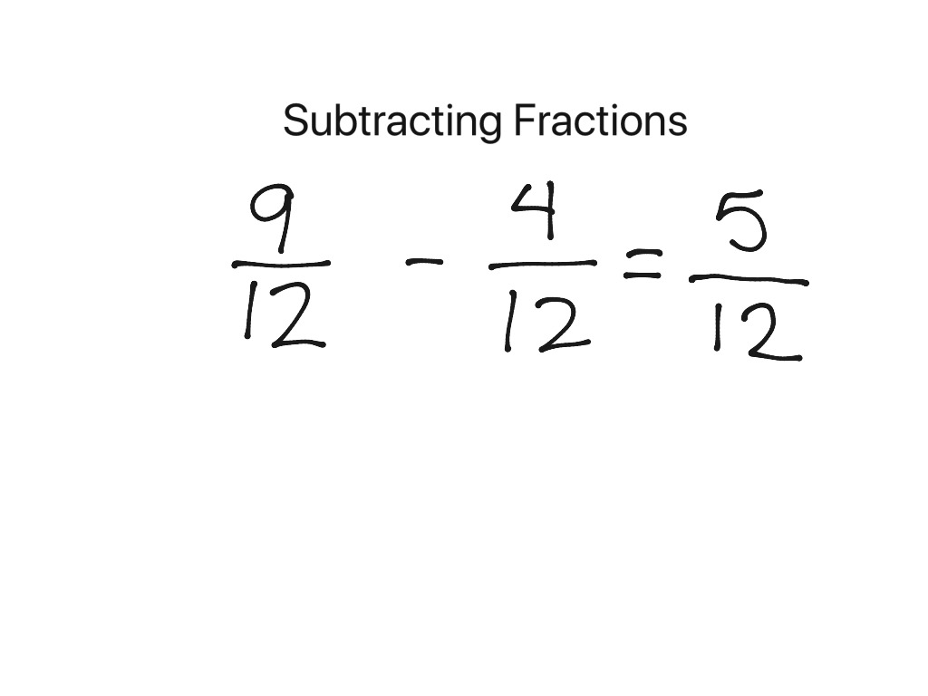 Subtracting Fractions | Math, Elementary Math, Fractions, Fraction ...