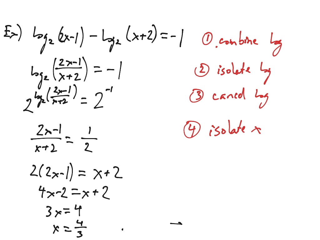 Precalculus: Solving Log Equations | Math, Trigonometry, Logarithms ...