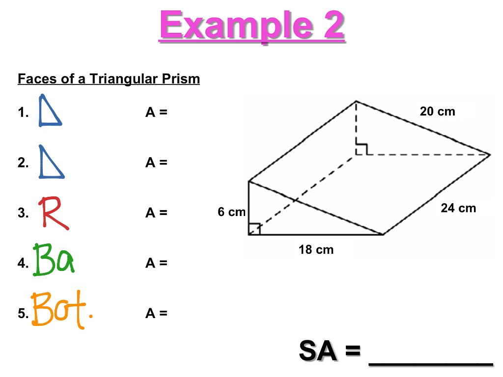 triangular prism surface area and volume formulas