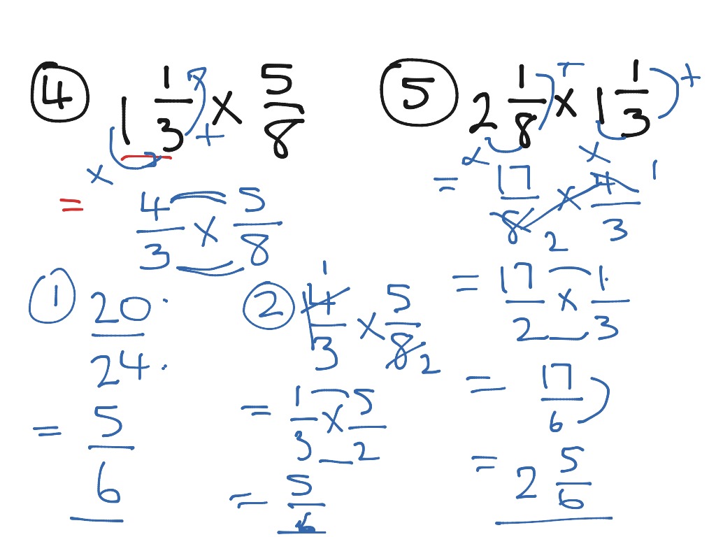 Multiplying fractions 1 | Math | ShowMe