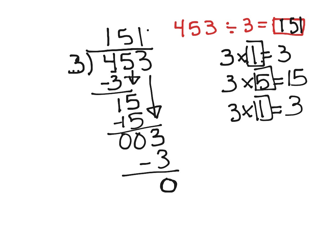 Division (3 digit by 1 digit) | Math | ShowMe