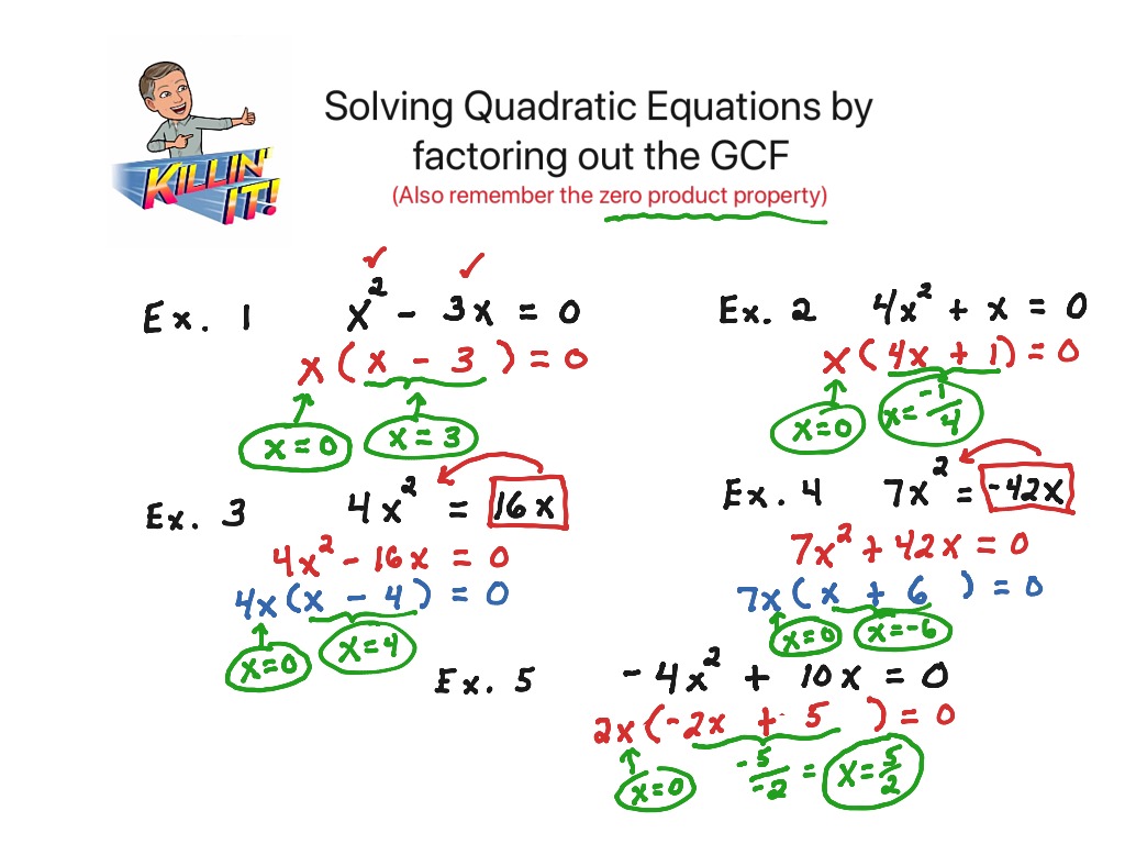 factoring to solve quadratic equations