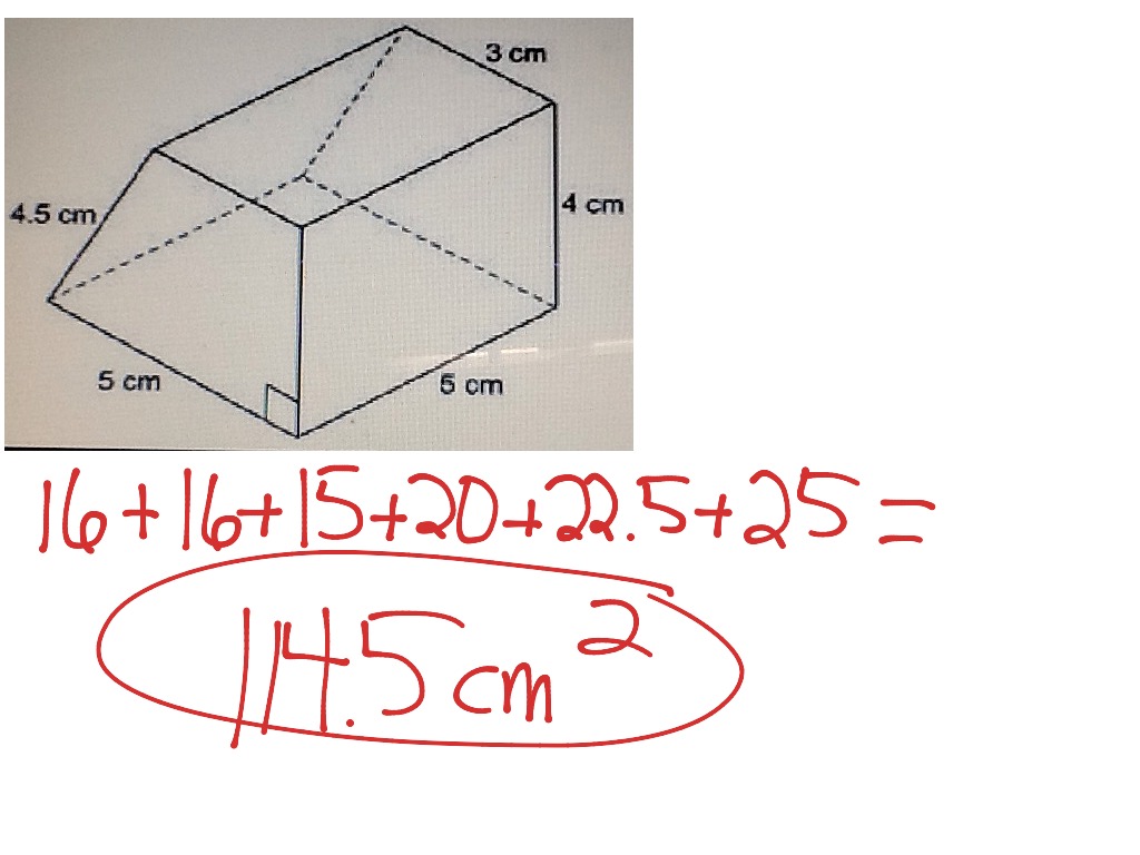 volume formula for a right trapezoidal prism