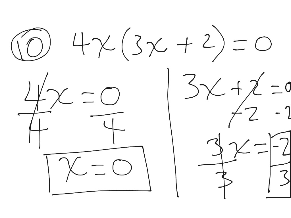 solving quadratic equations by factoring