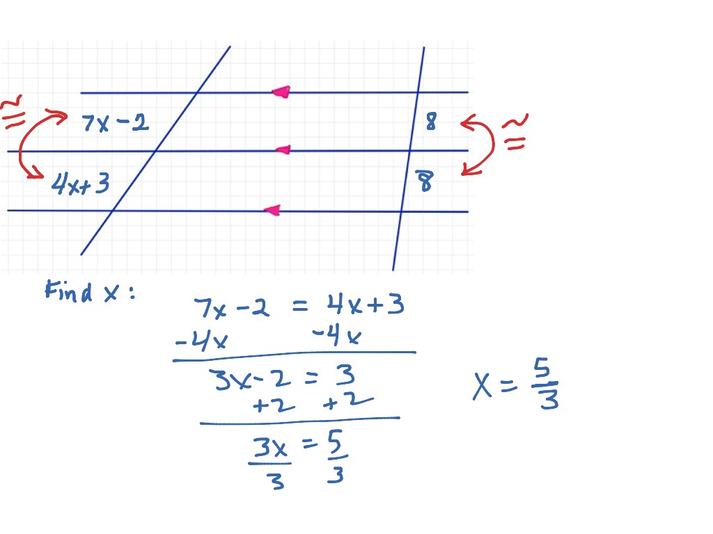 ShowMe parallel lines and proportional parts