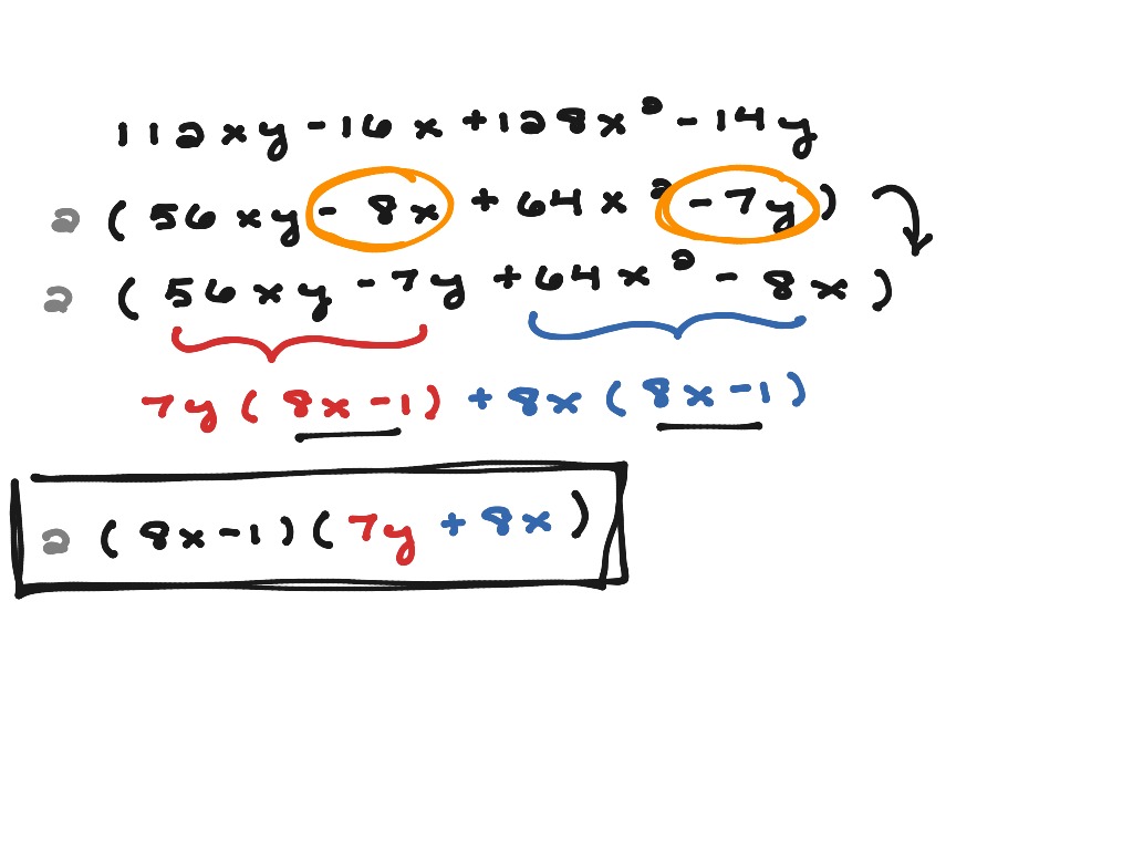 Factoring By Grouping | Math, High School Math, Expressions, Algebra 2 ...