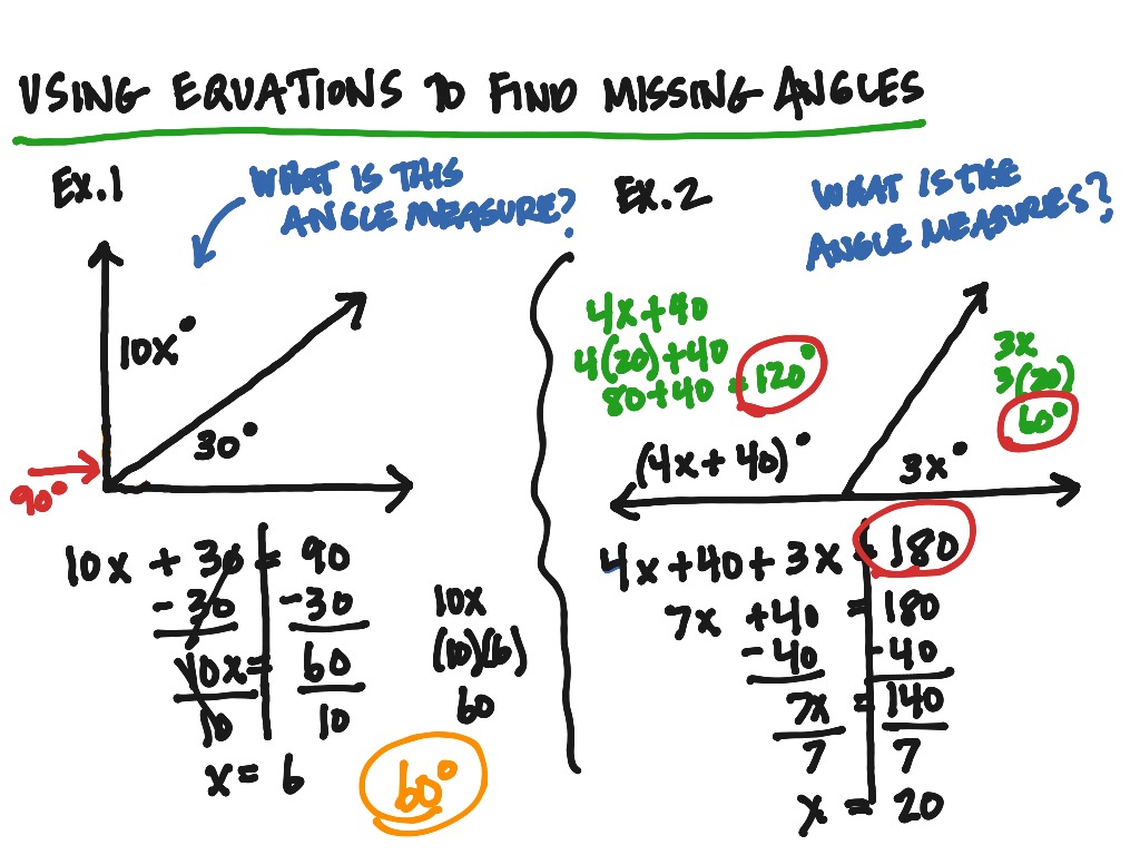 using-equations-to-find-missing-angles-math-showme