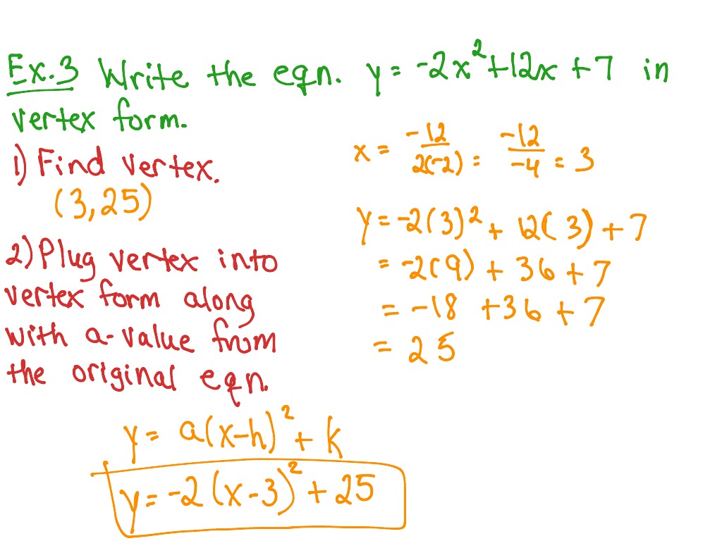 Algebra 2b Yearlong 4 2 Standard Form Of A Quadratic Equation Math Algebra Quadratic