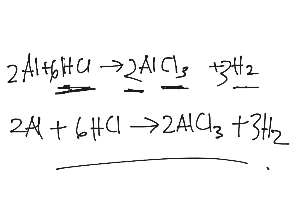 Al react with HCl | Science, Chemical-reactions, Chemistry | ShowMe