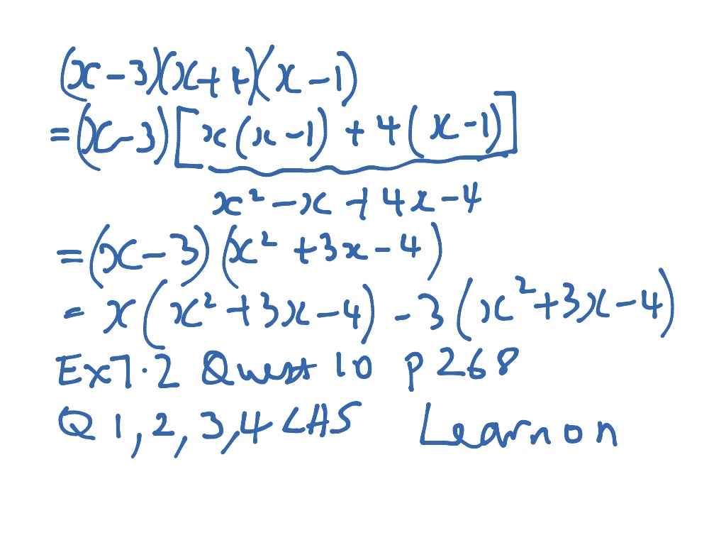 Expand ,remove brackets | Math, Algebra | ShowMe