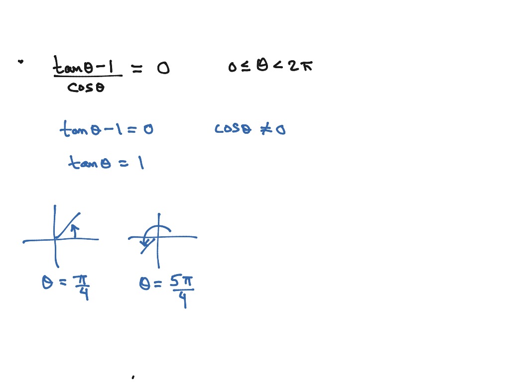 Solving Trig Equations On An Interval Math Solving Trig Equations 