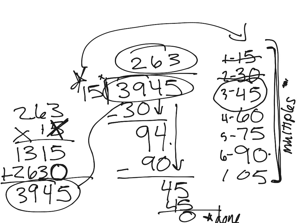 Multi digit division | Math | ShowMe