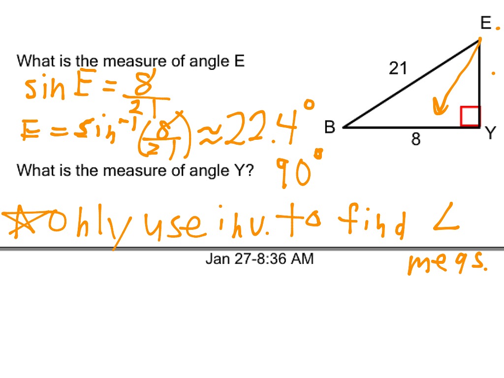 8.3 Solving for an Angle | Math | ShowMe