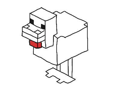 Minecraft Chicken | Art, Minecraft Mobs | ShowMe