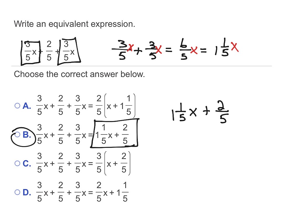 what are equivalent expression
