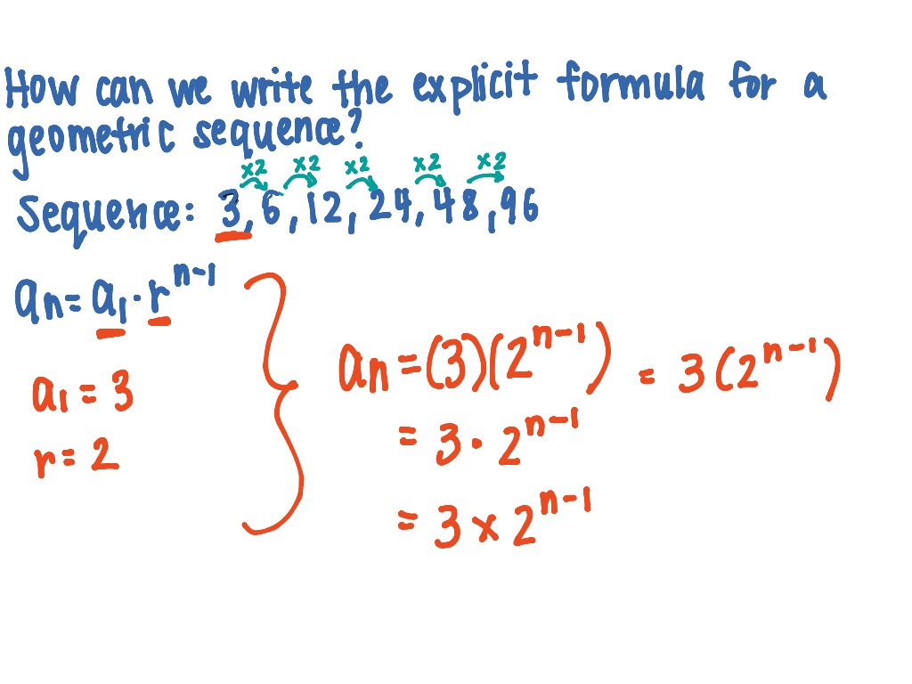 examples of arithmetic and geometric sequences
