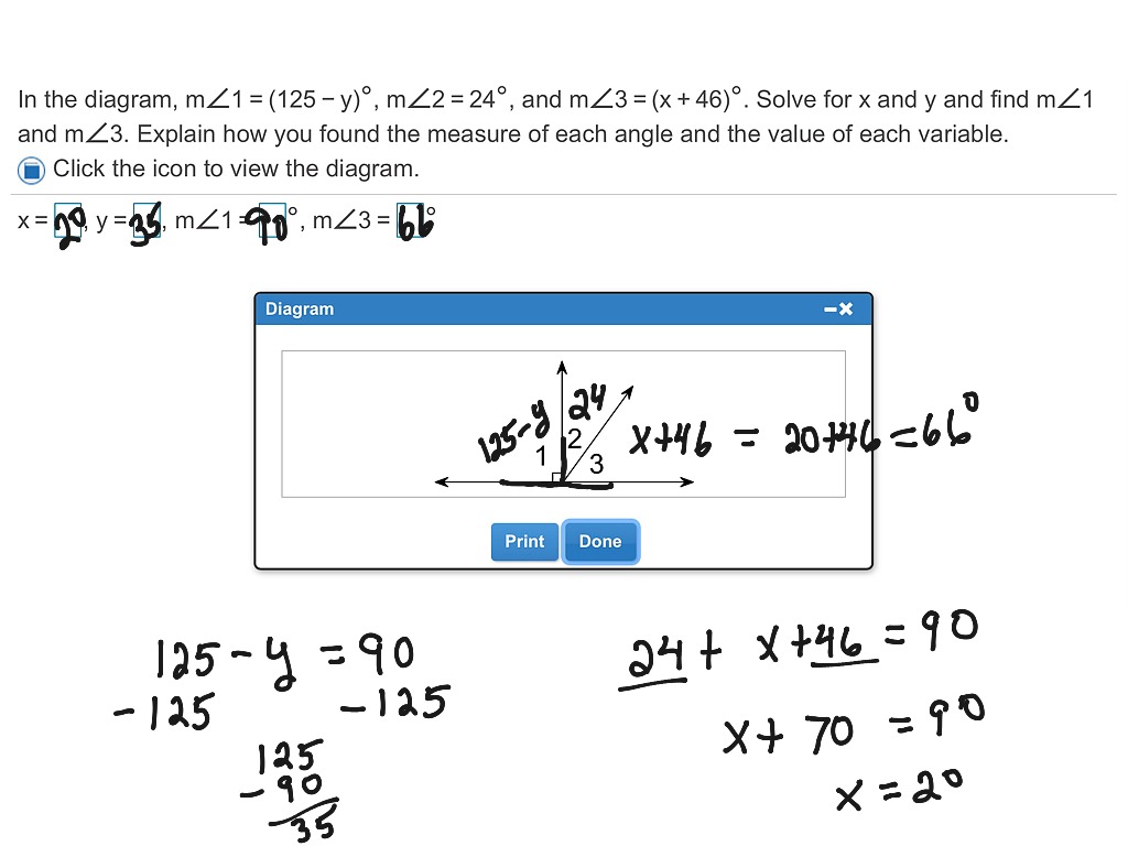 Angle Pair Relationship Applications Math ShowMe