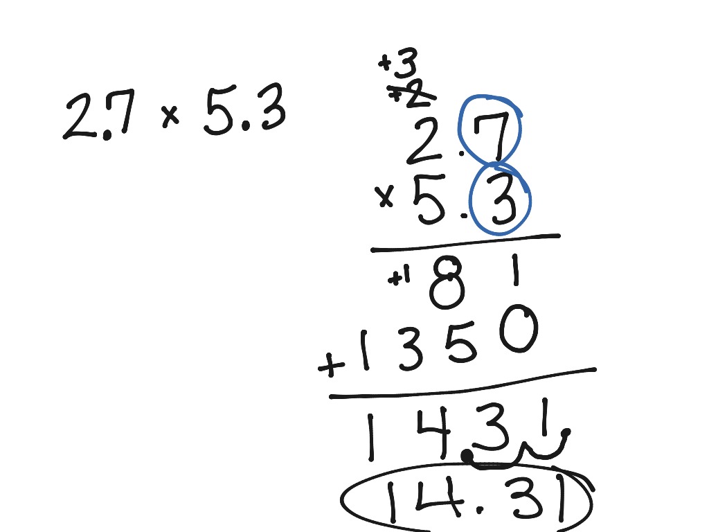 Mini multiply decimals | Math | ShowMe