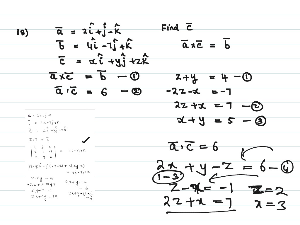 Vector Doubt Math High School Math Showme