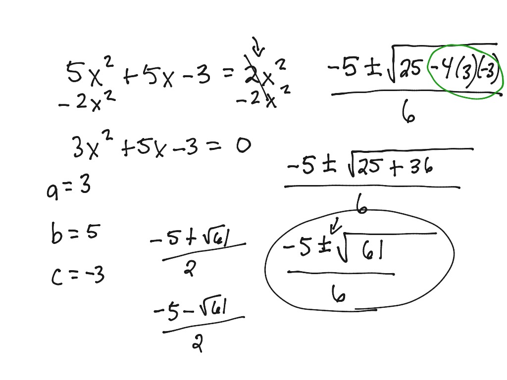 Quad form notes irrational | Math | ShowMe