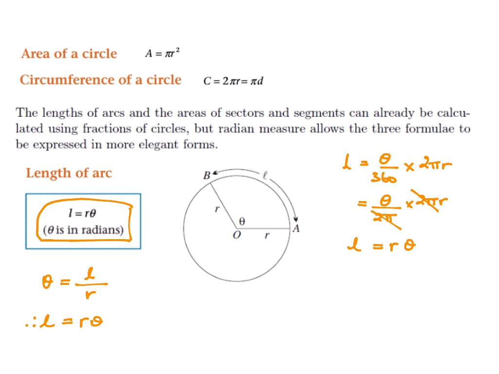 Yr 11 2021 9i Circle Measurement & Radians 