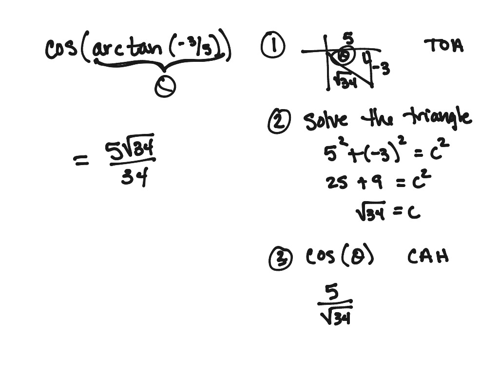 17 Day 3 Composite Inverse Trig Functions Math Trigonometry Trigonometric Functions Showme 3033