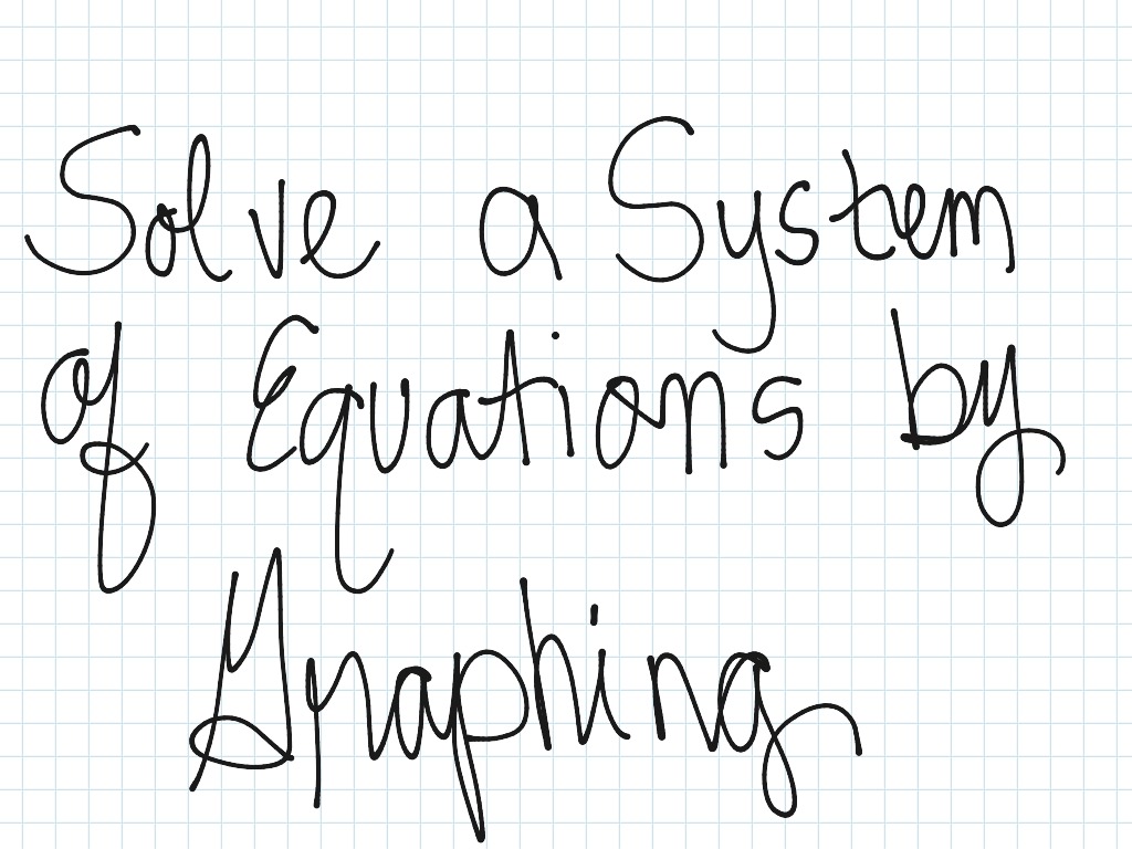 solving-a-system-of-equations-by-graphing-math-high-school-math-9th