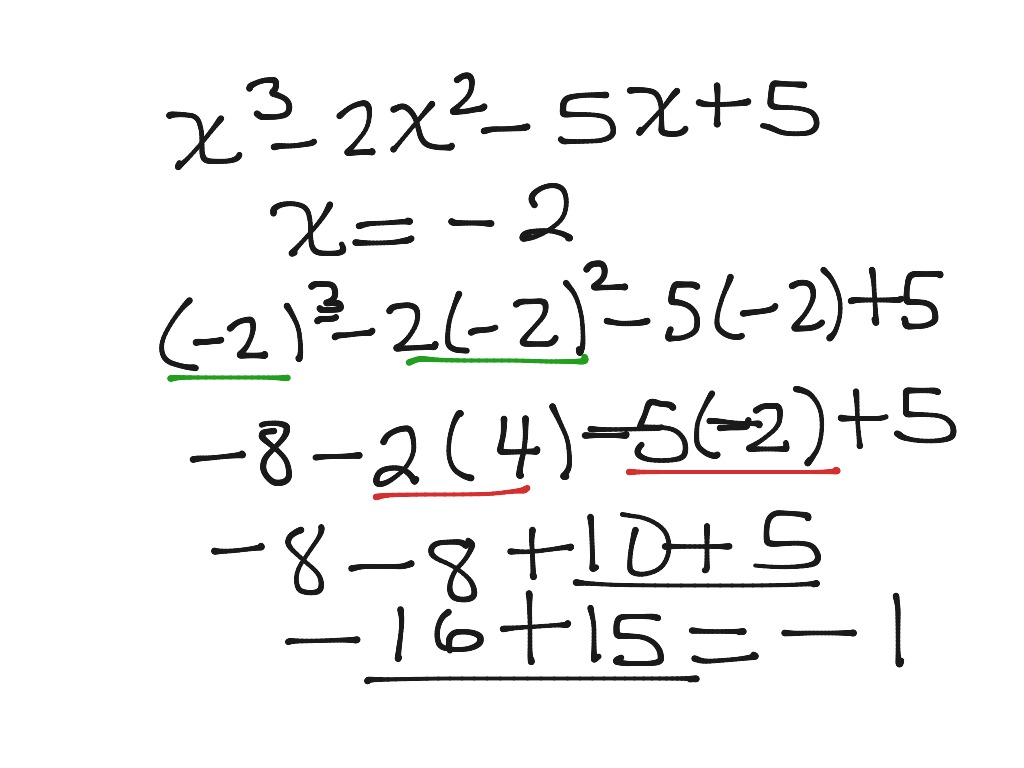 evaluación de funciones parte 2 | Math | ShowMe