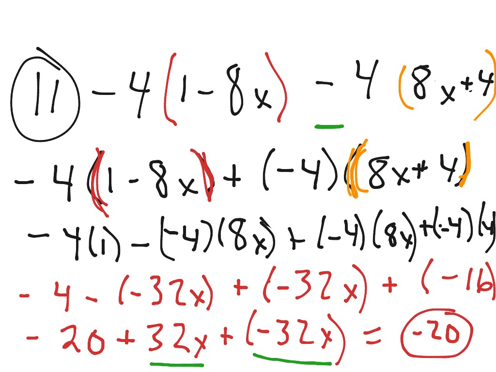 distribute to combine like terms | Math, 7th Grade Math, Middle School ...