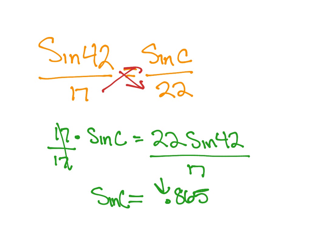 Leagus Explaining The Sine Rule Math Showme