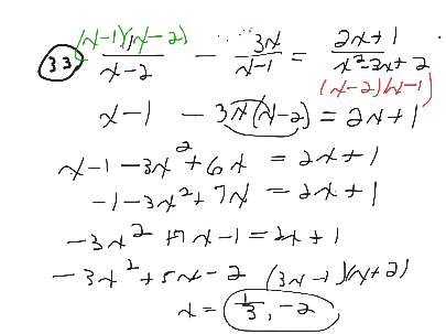 r3 worked out solutions #33,35 | Math, High School Math, Algebra | ShowMe