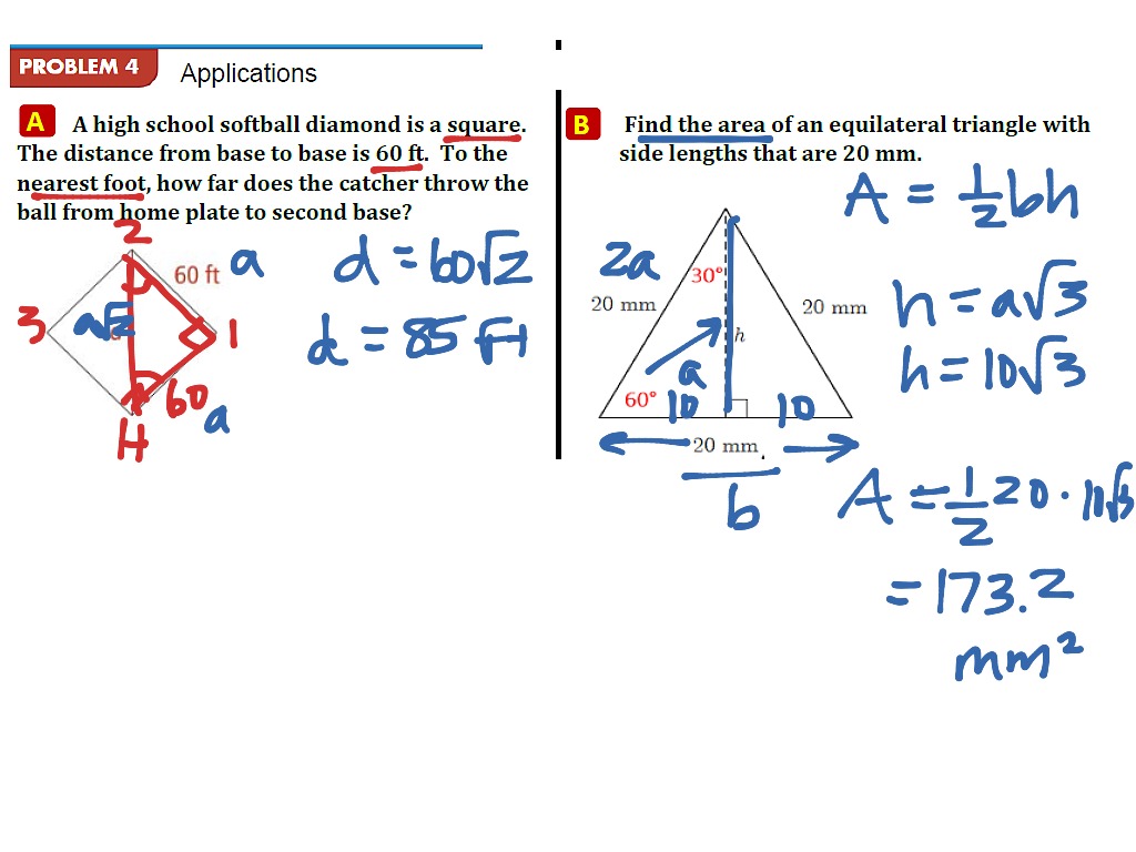 7 2 Special Right Triangles Updated 10 9 23 Math Geometry Triangles Right Triangles 1692